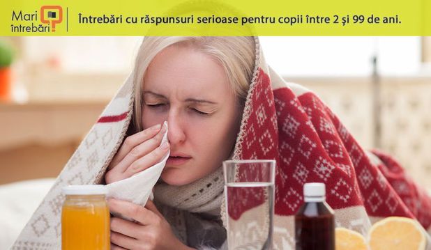 48476721 - sick blond girl has caught a cold. she is lying in bed and touching tissue to her nose. the lady closed her eyes with desperation. there are pills and vitamins on the table