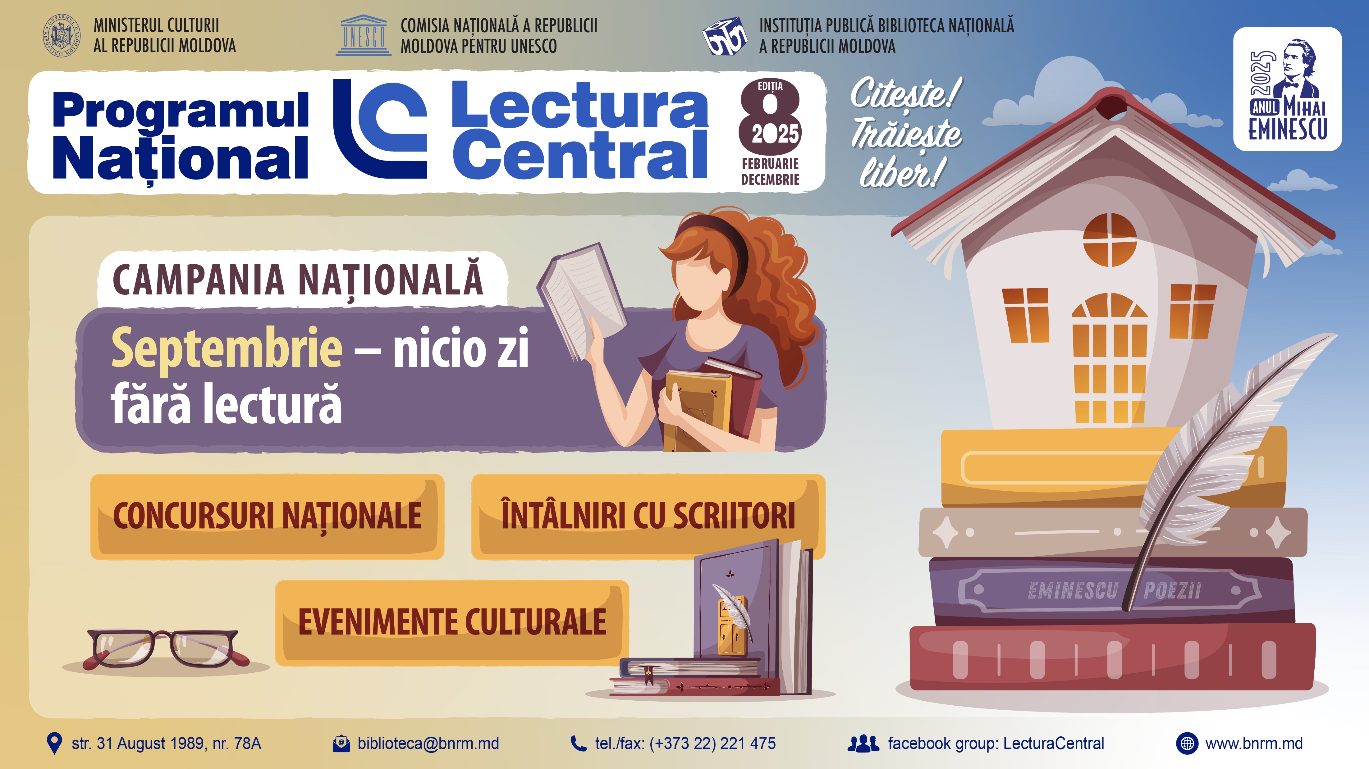 Banner SEPTEMBRIE - Nicio zi fara lectura